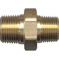 Reducing Hex Nipple, Brass, 1/4" x 1/8", NPT x NPT Oxford Builders Supplies Inc