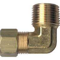 90° Pipe Elbow, Tube x Male Pipe, Brass, 1/8" x 1/8" Oxford Builders Supplies Inc
