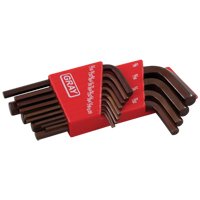 Short Arm Hex Key Set, 13 Pcs., Imperial Oxford Builders Supplies Inc