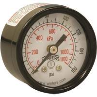 Manom&egrave;tre &eacute;conomique,  1-1/2", 0 - 160 psi, Fixation arri&egrave;re, Analogique Oxford Builders Supplies Inc