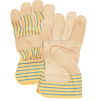 Fitters Patch Palm Gloves, Large, Grain Cowhide Palm, Cotton Inner Lining Oxford Builders Supplies Inc